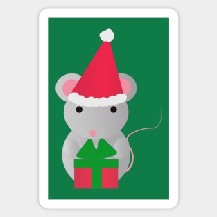 Christmas Mouse Sticker